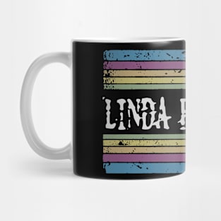 linda r retro rainbow Mug